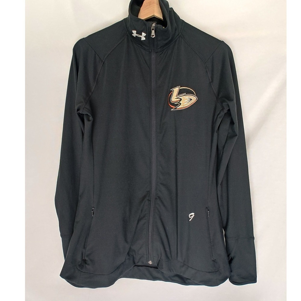 Under Armour Sporty Lux Warm‎ Up Jacket The Game Anaheim Ducks Hockey Black L